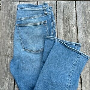 Madewell Cali Demi-boot, size 30. Medium blue wash, no distressing.
